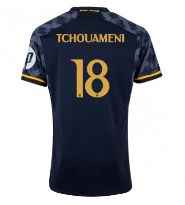 Real Madrid Aurelien Tchouameni #18 Bortatröja 2023-24 Kortärmad